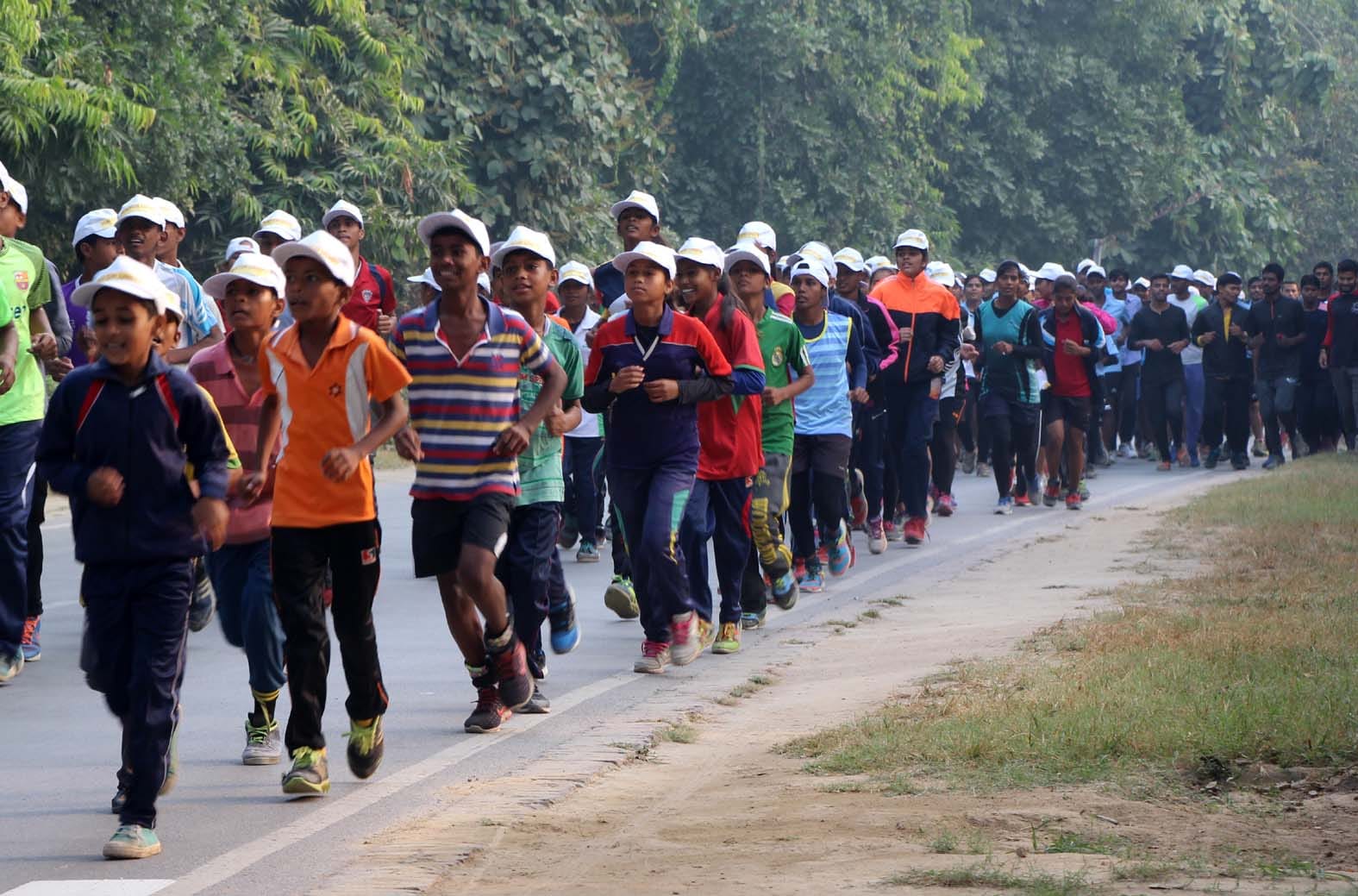 national integration day, people excited in the run for unity