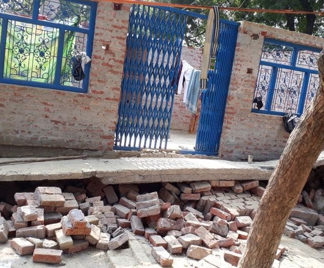 The part of the house dropped, the child died