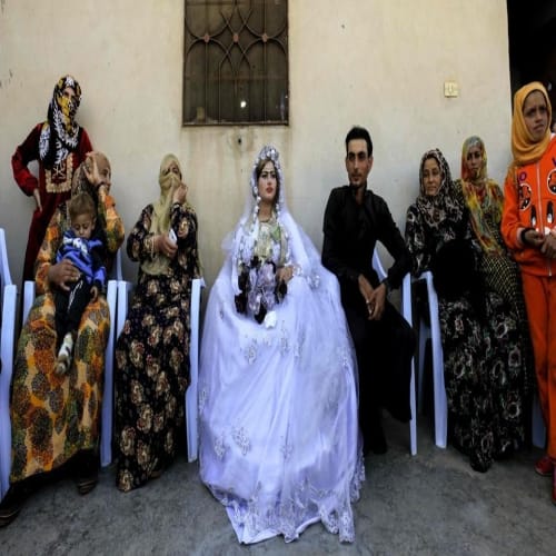 see pictures, After the disappearance of ISIS in Raqqa, wedding beats echoed