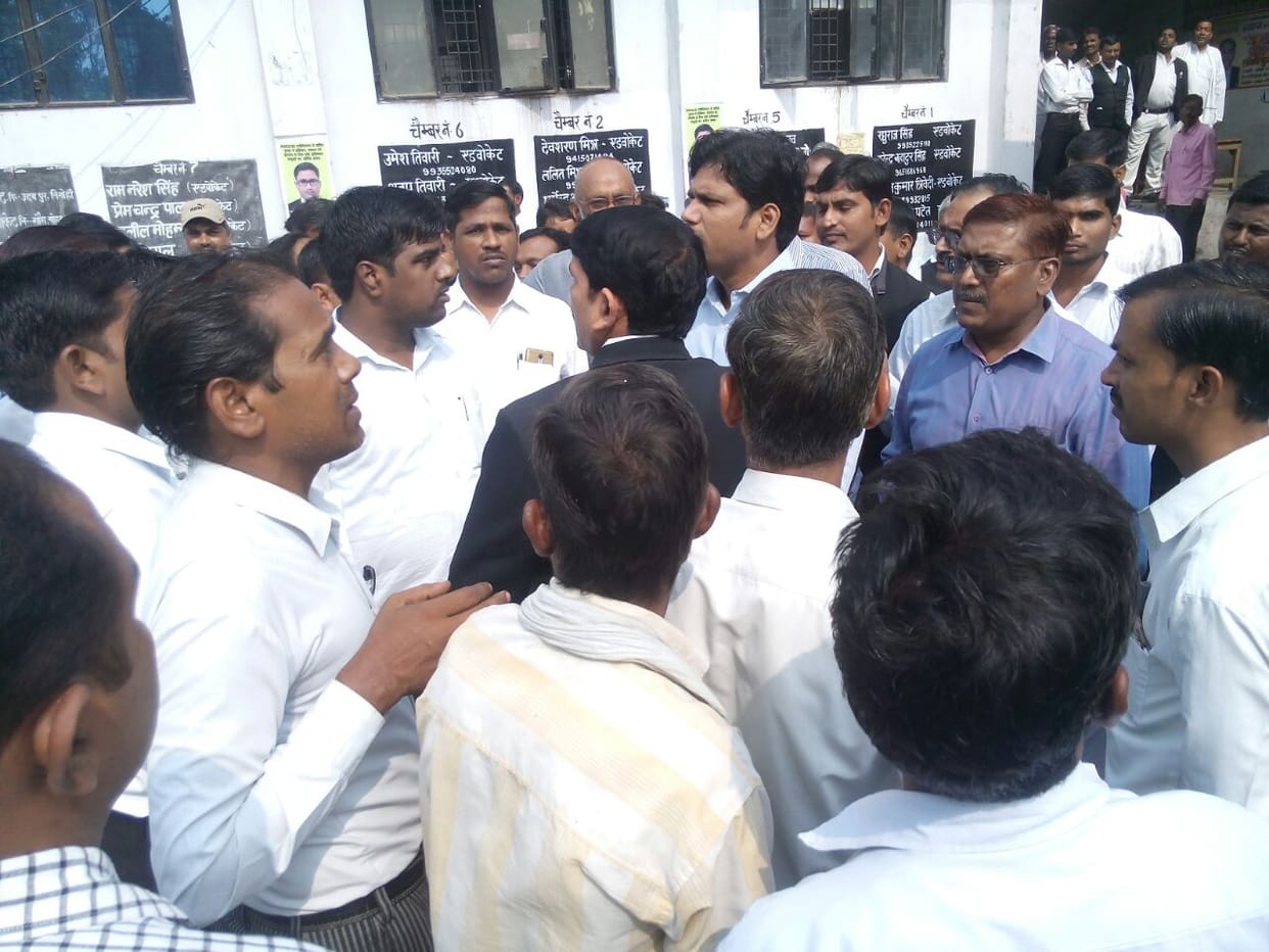 Nomination for civic poll in Uttar Pradesh.