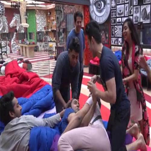 haldi ceremony of luv tyagi and dhinchak pooja in bigg boss house