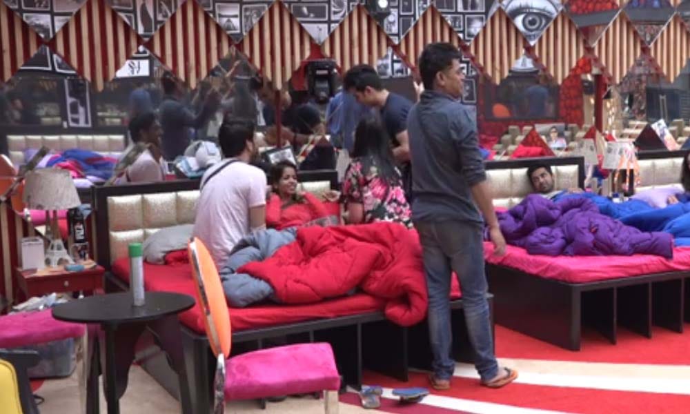  haldi ceremony of luv tyagi and dhinchak pooja in bigg boss house