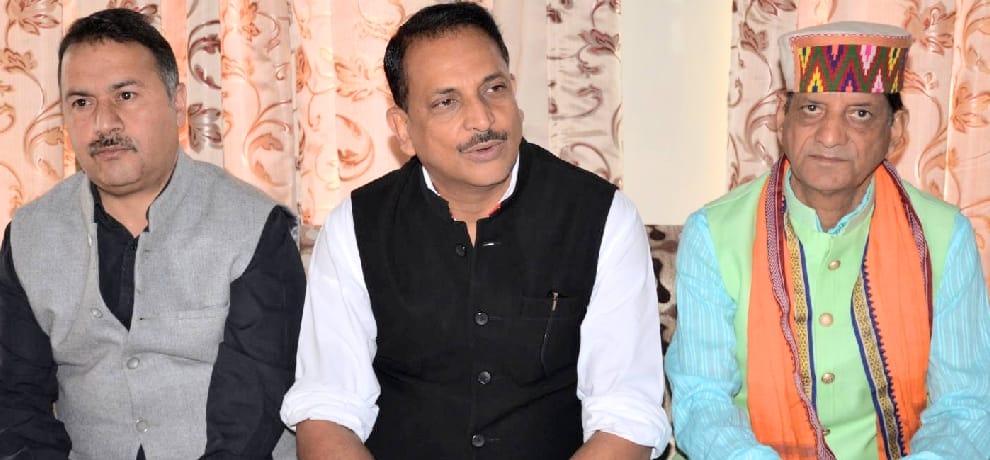 himachal assembly election union minister rajeev pratap rurdi pc at dharamshala