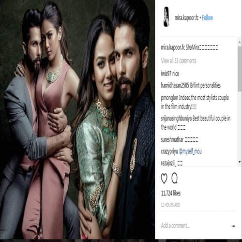 Latest photo shoot of Shahid Kapoor & Mira Rajput is full of LOVE and PASSION