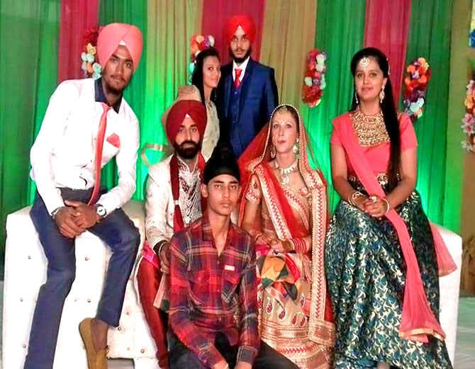 unique love marriage of italian girl and indian boy