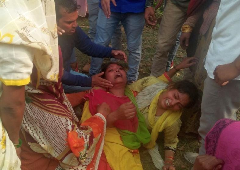 Killing of a dalit farmer by digging knives in the neck