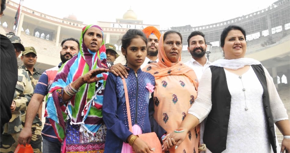 Sentence over, 11-yr-old girl released form amritsar jail