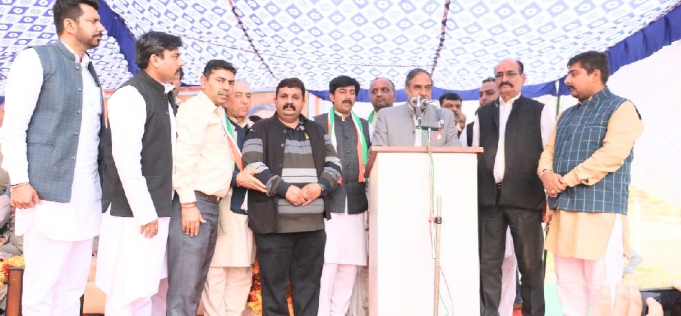  himachal assembly election ex union minister anand sharma rally in kangra and una