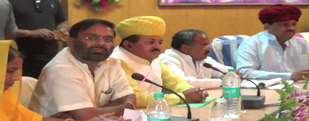 bjp mla left an important meeting conducted by health minister 