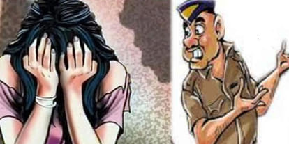 Abominable act of police man in etawah