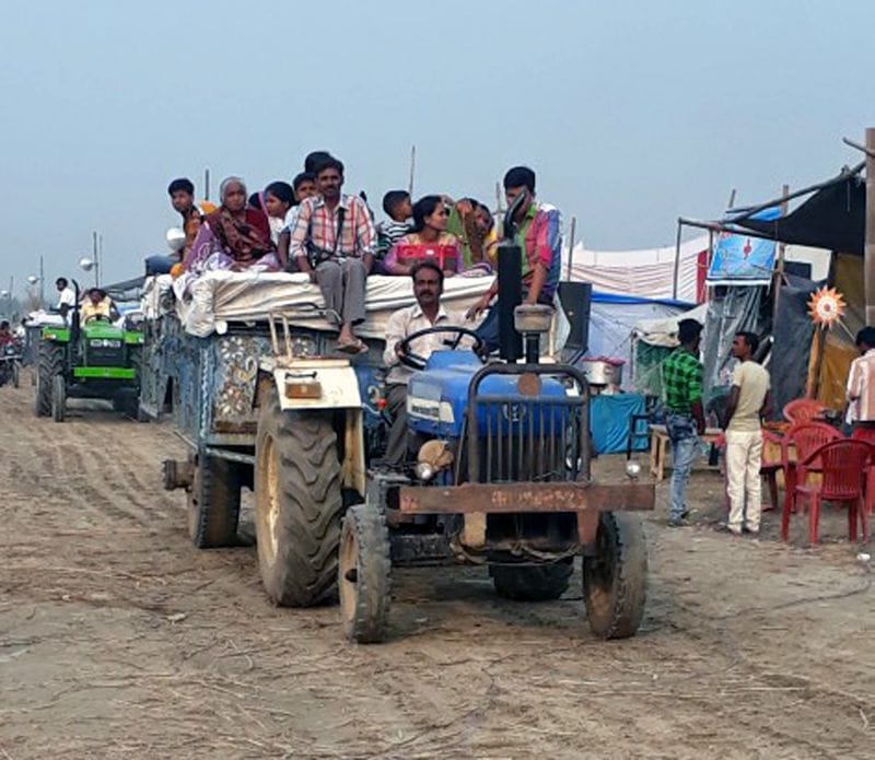 Challan will be done for carrying passengers in tractor-trolley
