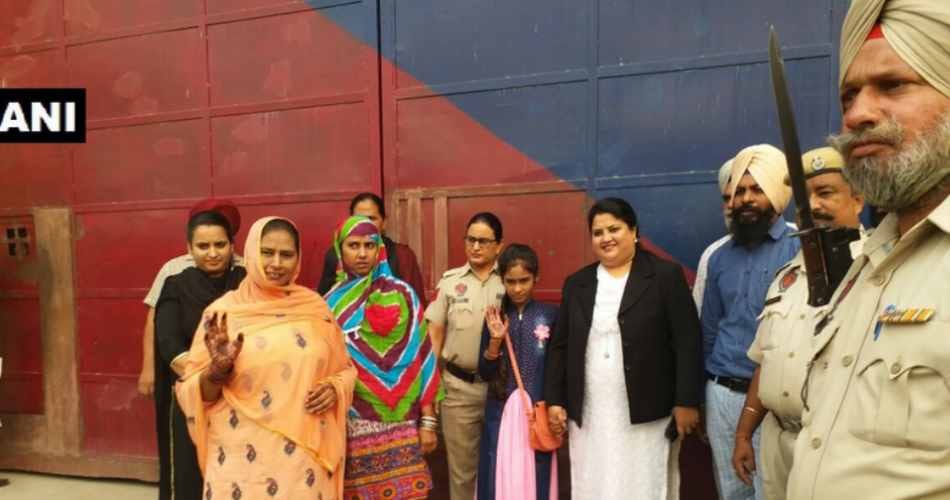 Sentence over, 11-yr-old girl released form amritsar jail