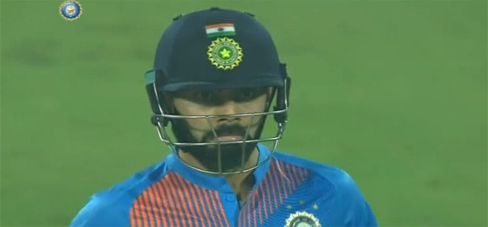 Kohlis walkie-talkie usage during first T20I within ICC parameters