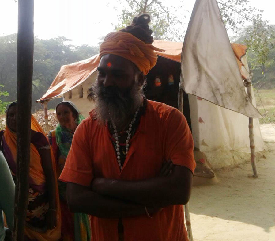 Caught the sadhu with two young women