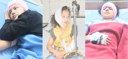 big accident on nh2 in agra 15 children injured
