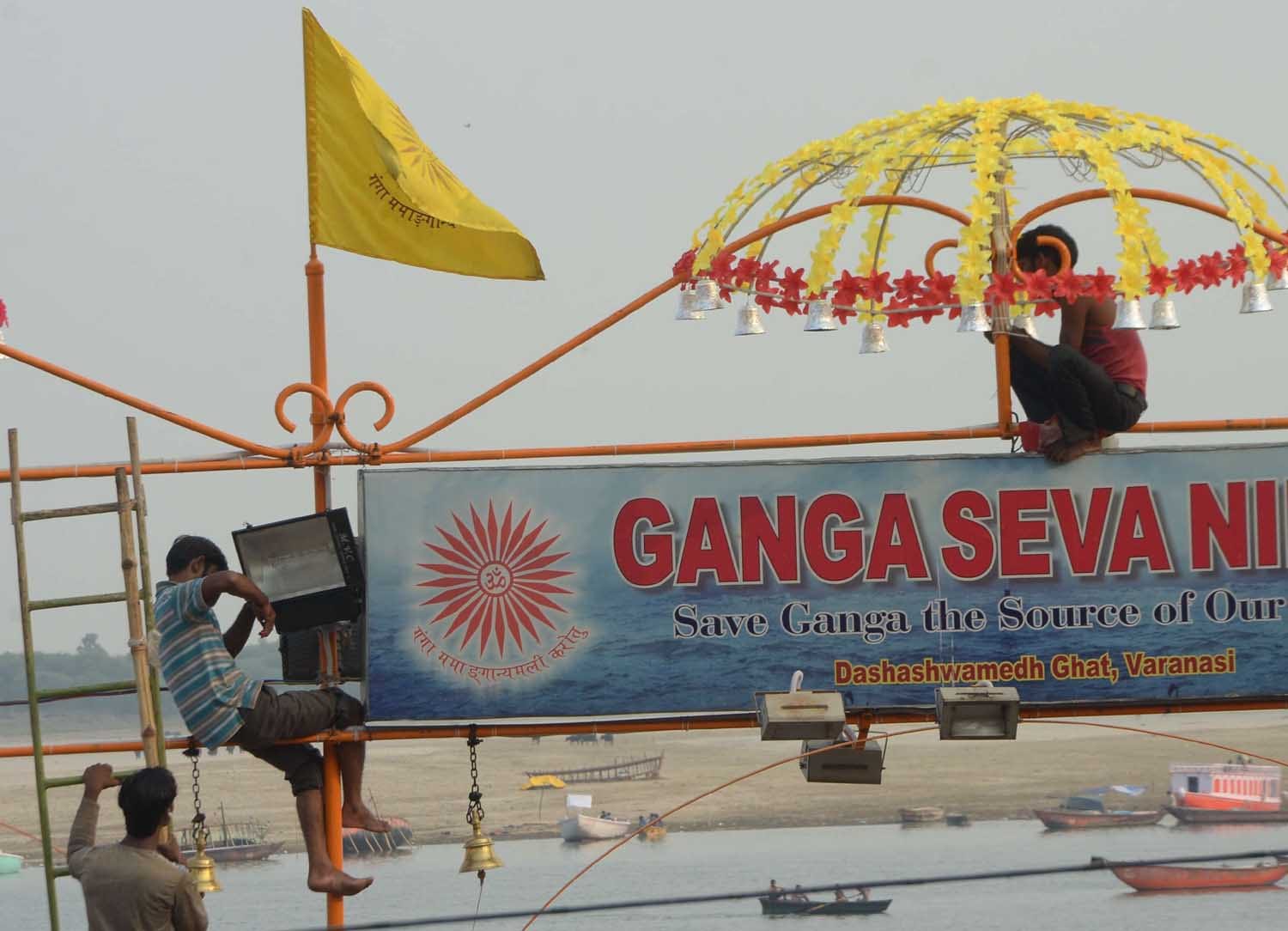varanasi is set for dev deepawali decoration over