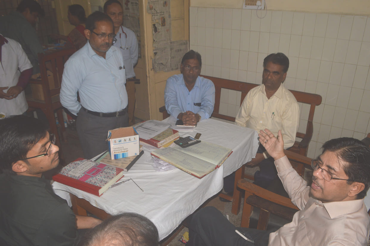 dm inspected district hospital 1