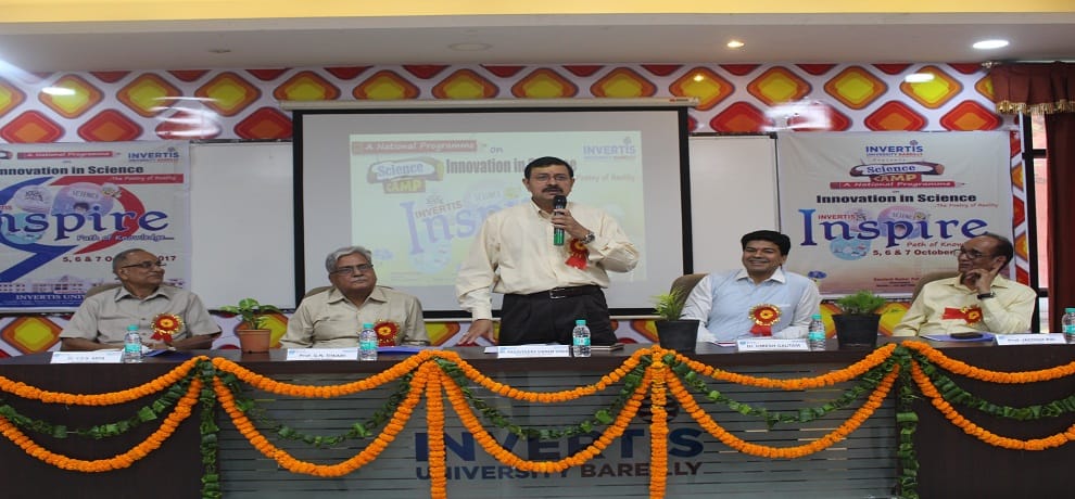 National Program with theme 'Innovation in Science'  held at Invertis University in Bareilly
