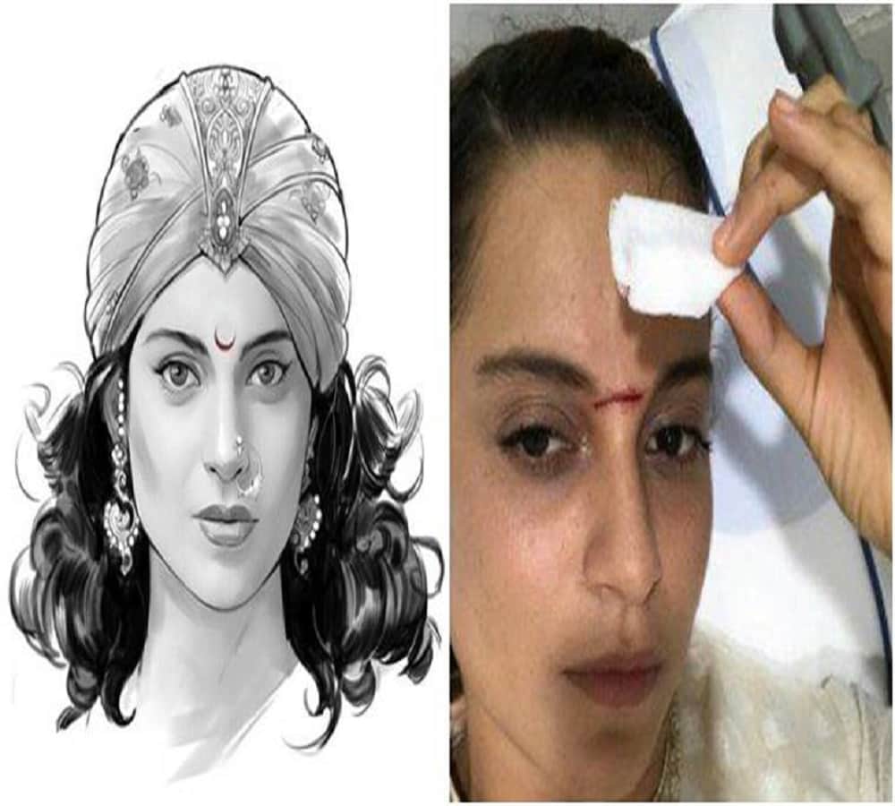 kangana ranaut injured while shooting for the film manikarnika 