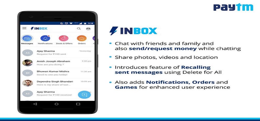 paytm start chat service on its wallet to beat whatsapp