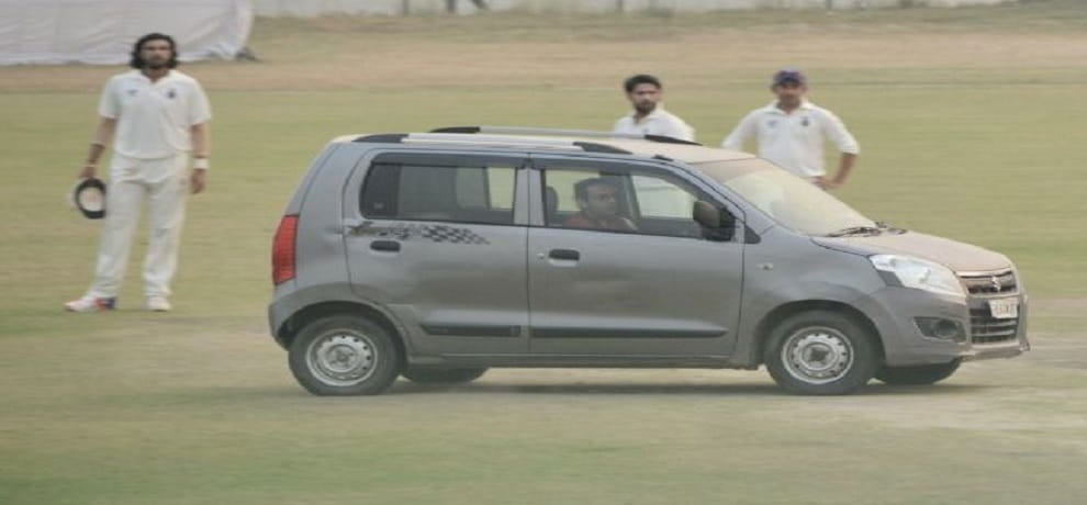  car crawled in pitch during delhi-up ranji encounter  