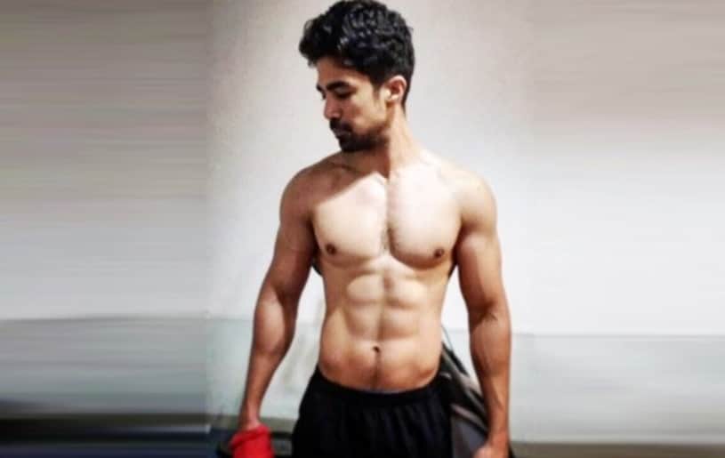 actor Saqib Saleem doing hard workout for race 3, to get in shape