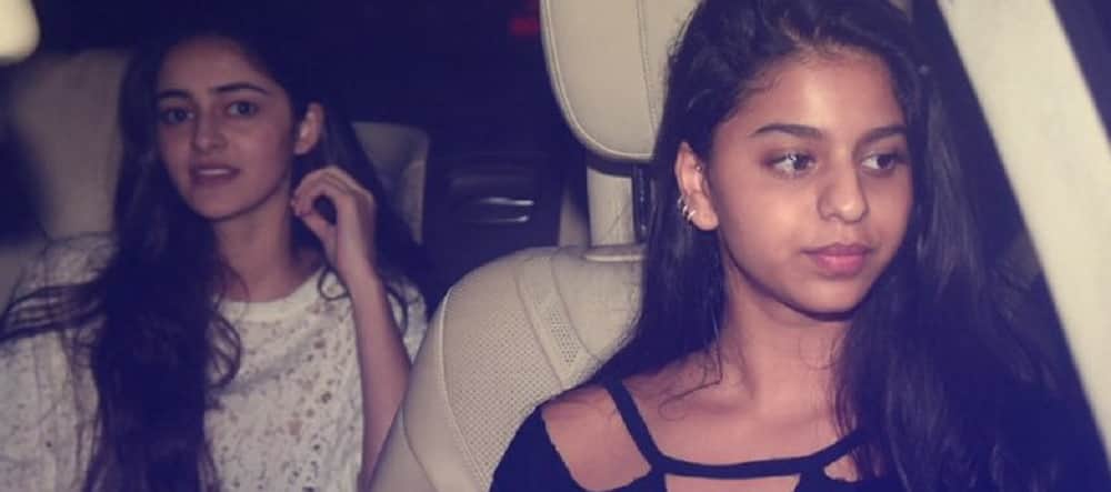Suhana Khan Attends Ittefaq Screening With Ananya Pandey last night