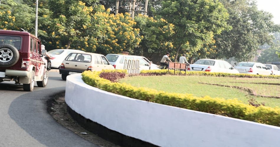 Punjab and haryana highcourt on Chandigarh round about