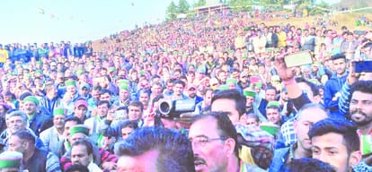 himachal assembly election cm virbhadra criticised bjp in rampur bushahr