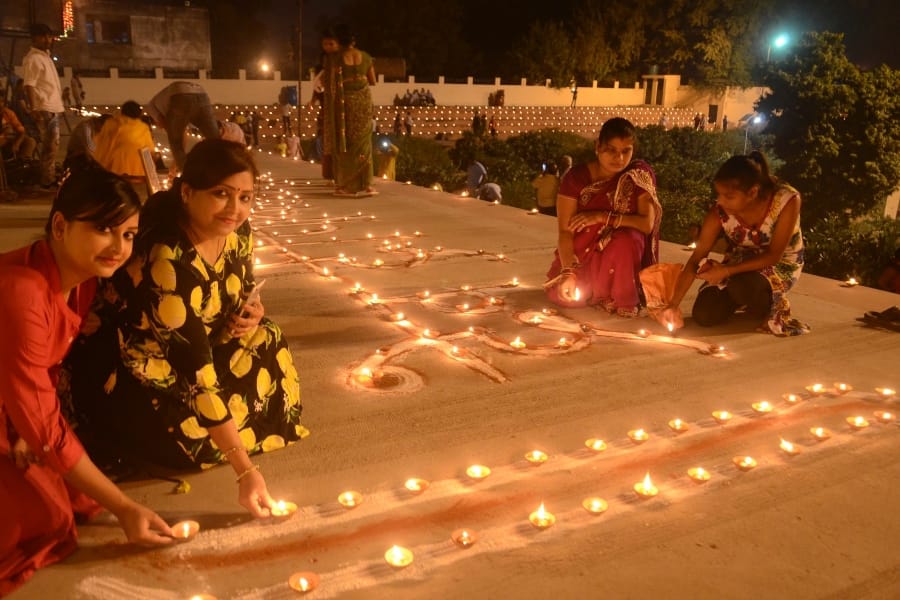 Dev Dipawali celebration in Lucknow.