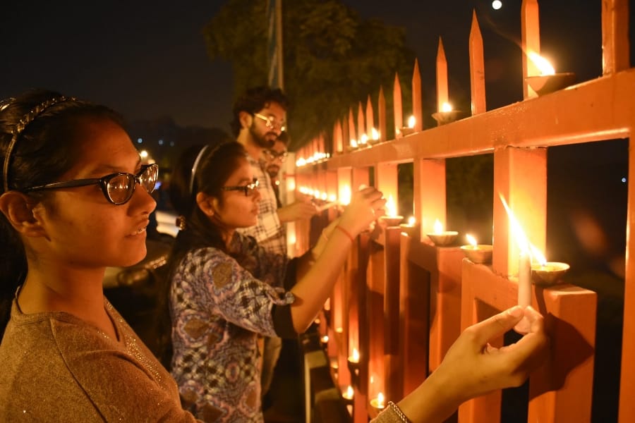 Dev Dipawali celebration in Lucknow.