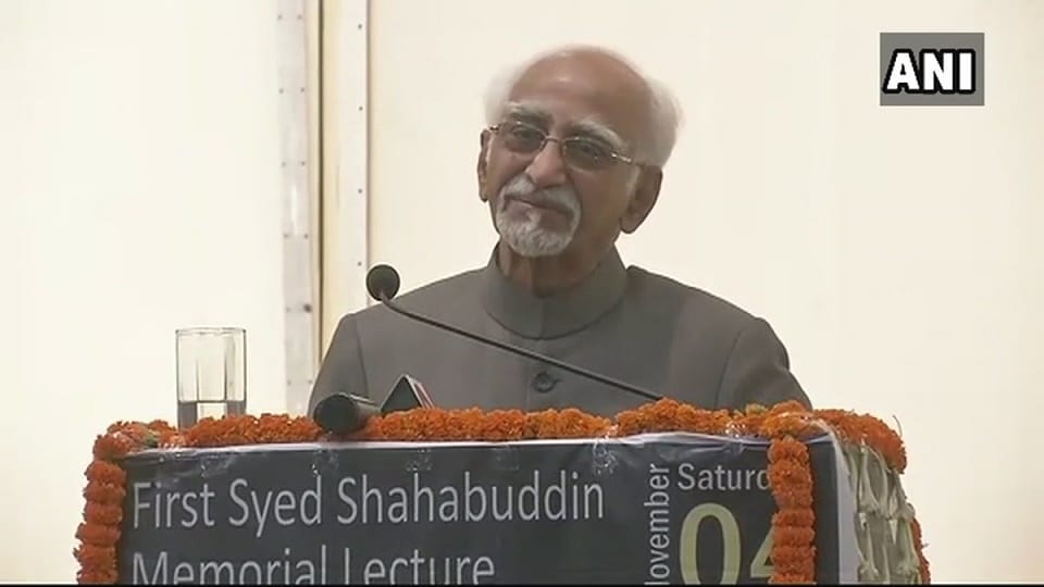 Former vice president Hamid Ansari attack on bihar cm nitish kumar in patna