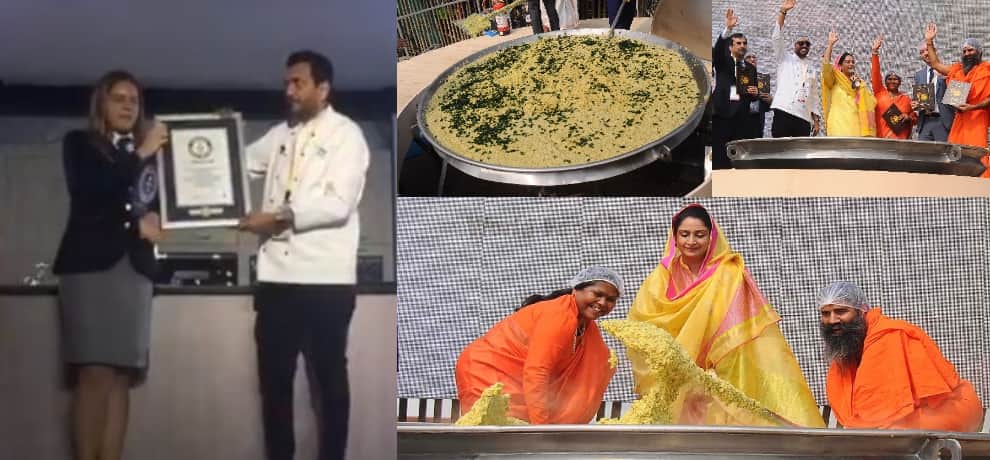 India enters Guinness World Record for 'largest serving of rice and beans' cooking 918 kg Khichdi