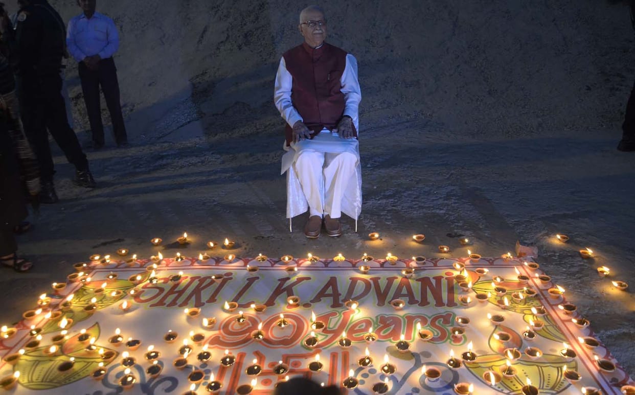 lal krishna advani celebrates his 90th birthday in varanasi