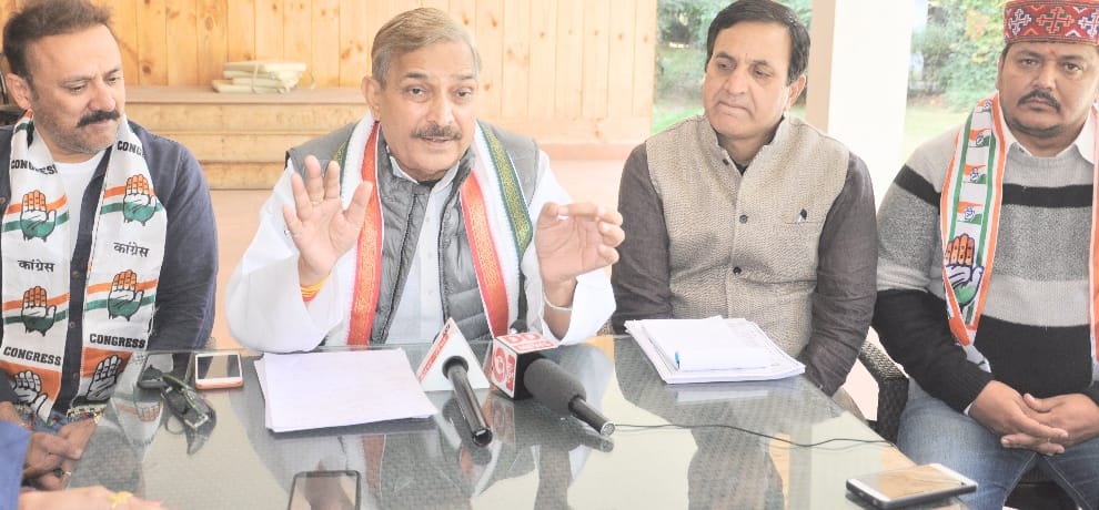 himachal assembly election congress national spokesman pramod tiwari pc in kullu