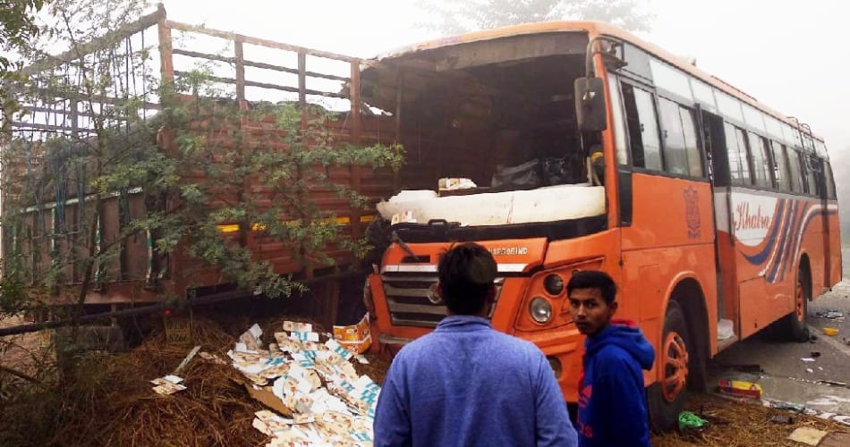 three vehicle collide in moga, many injured