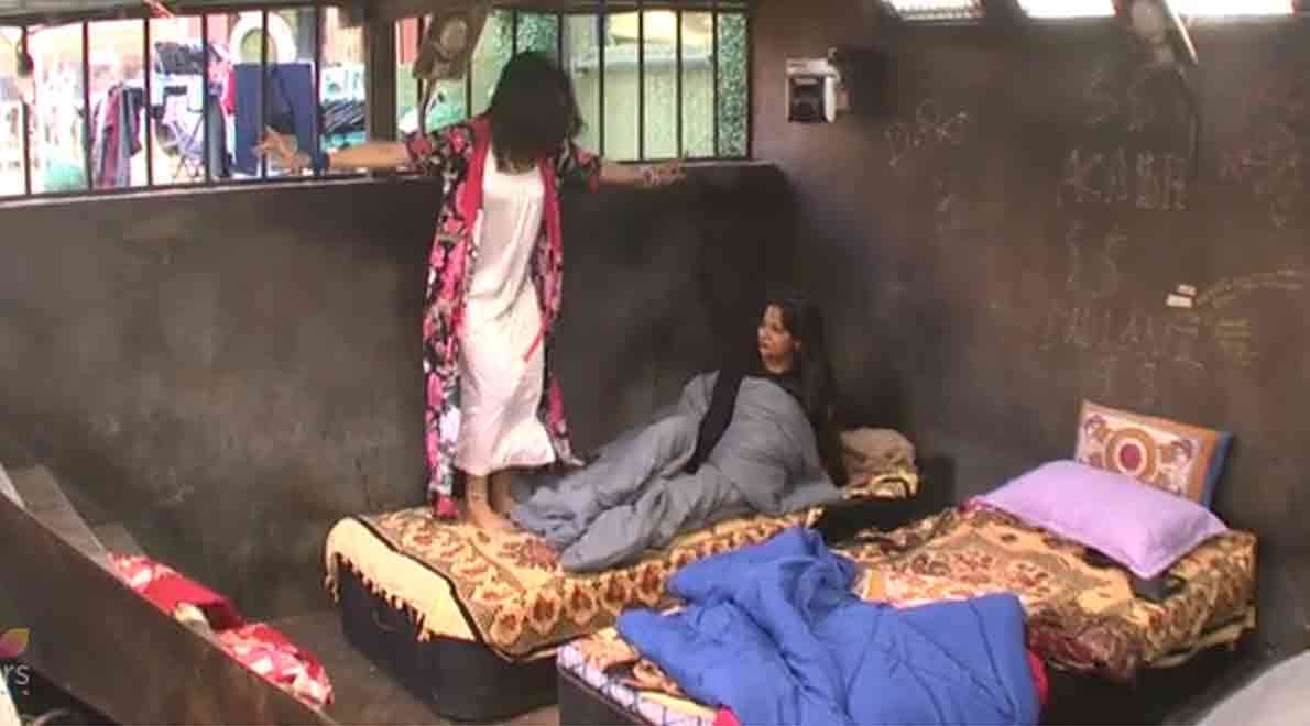 bigg boss 11 arshi touches the private parts of aakash dadlani