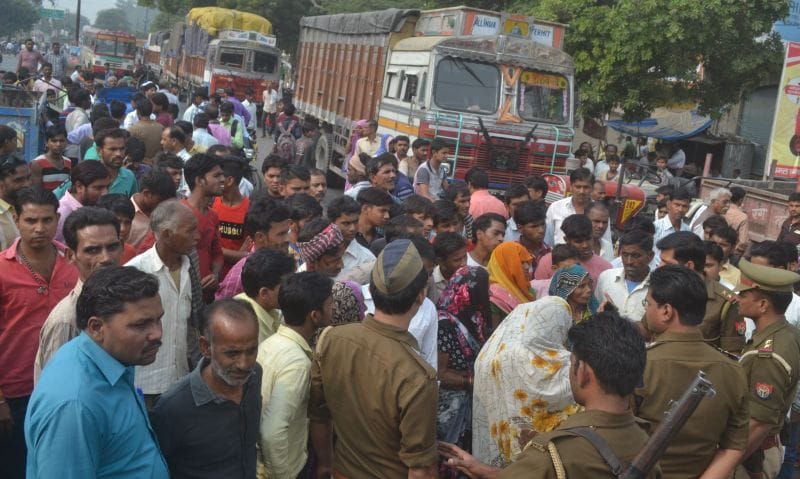 लापता हुए चालक के घरवालों ने हाईवे किया जाम
