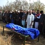 Funeral pictures of constable Abdul Salaam who was killed in a militants attack at Rajpora