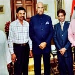 नईदिल्ली में राष्ट्रपति रामनाथ कोबिंद के साथ कोरी समाज का प्रतिनिधि मंडल