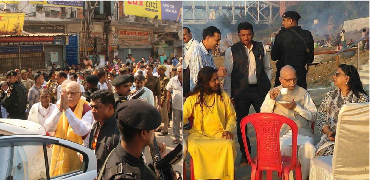lal krishna advani do worship in kashi vishwnath temple