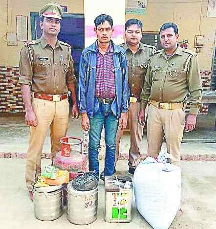 Stolen goods from the school recovered from the candidate's house