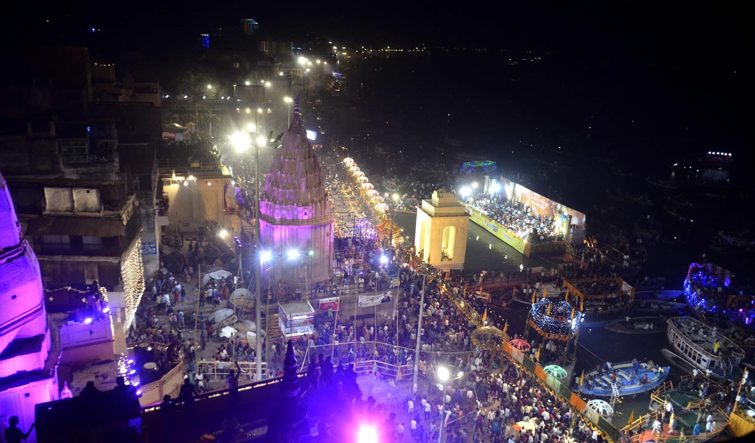 see the rare photos of varanasi dev deepawali