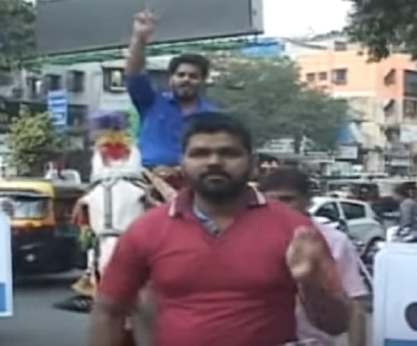 Man rides horse with dhol to purchase iPhone X 