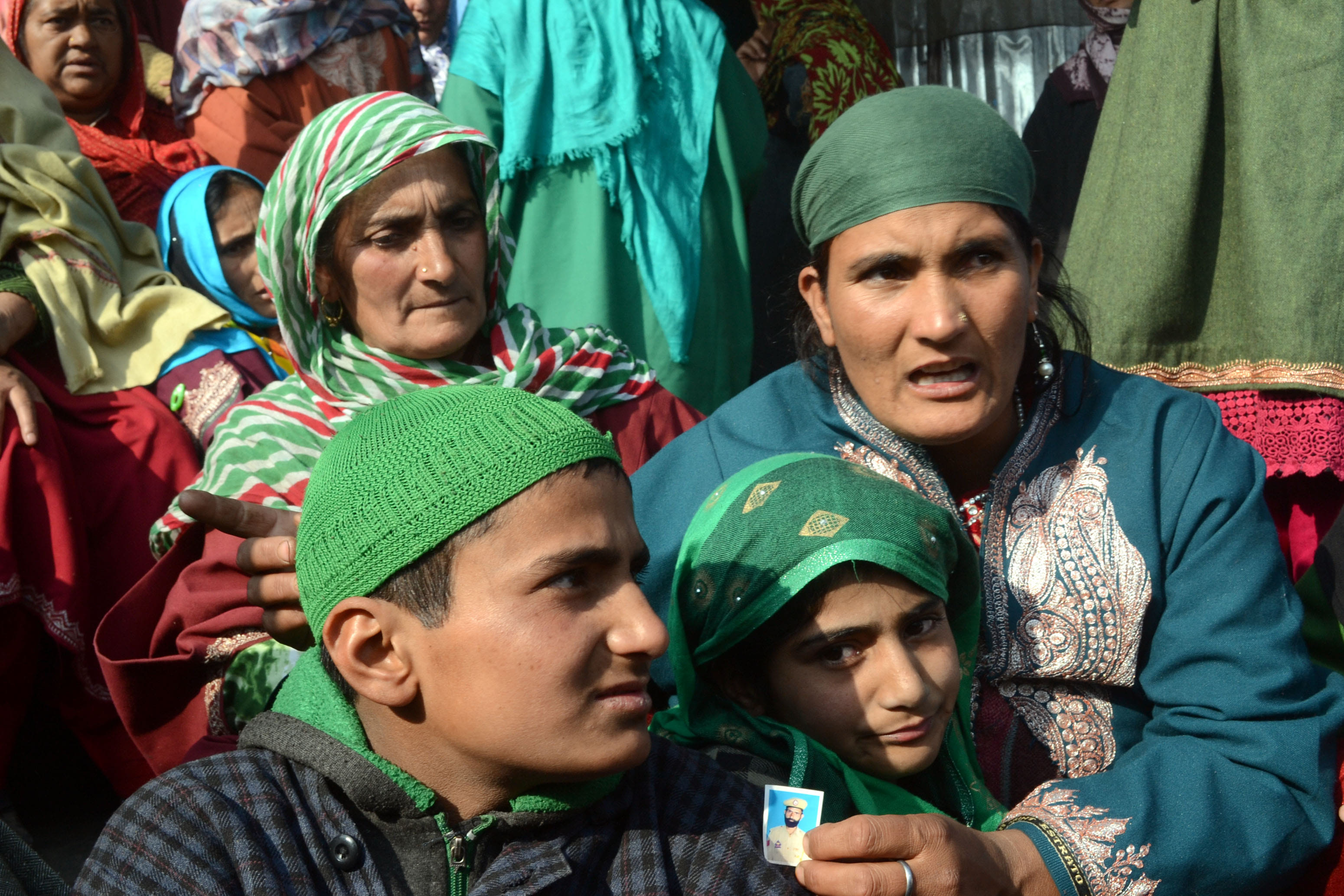 Funeral pictures of constable Abdul Salaam who was killed in a militants attack at Rajpora