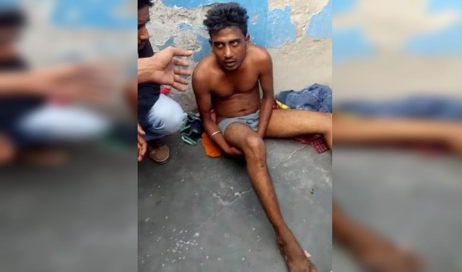 minor and a man beaten naked for alleged theft, video goes viral