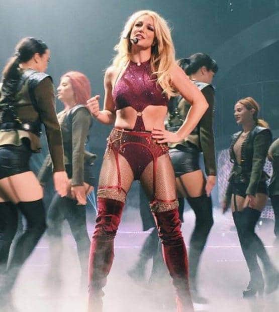 Britney Spears suffers a nip slip while performing in Las Vegas