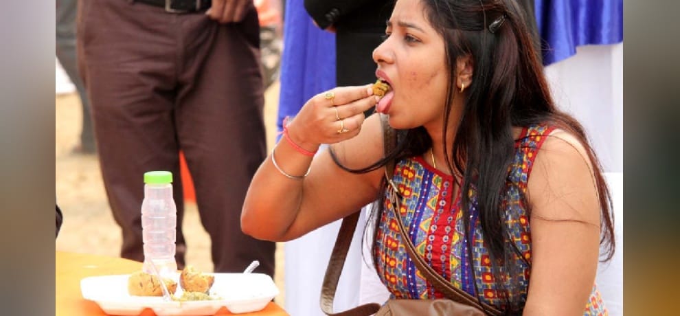in world food india event people came to see the world food culture, view pics