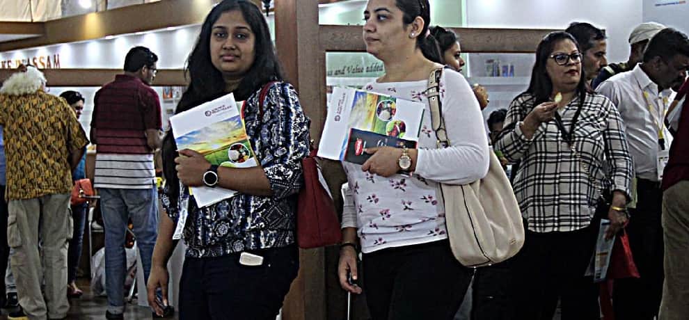 in world food india event people came to see the world food culture, view pics