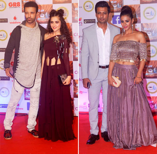 Mouni Roy Jennifer Winget Rithvik Dhanjani glam up the night at ita award 2017